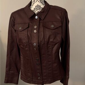 White House Black Market pleather jacket